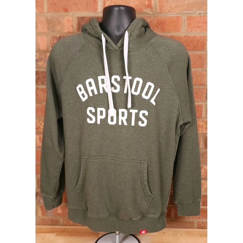 Barstool‎ Sports Golf Hoodie Size Medium Pullover Green Sweatshirt Sportiqe